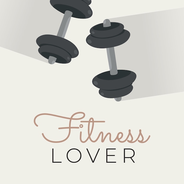 A poster of fitness concept for sport competition
