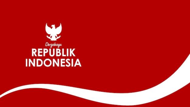 poster flayer achtergrond peringatan kemerdekaan onafhankelijkheidsdag van indonesië