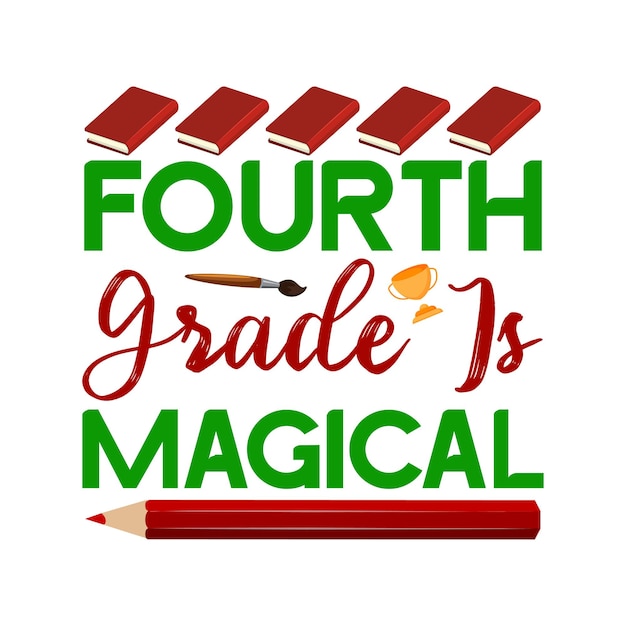 A poster for the fourth grade is magical.