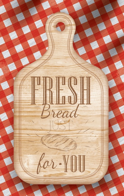 Vector poster fresh bread