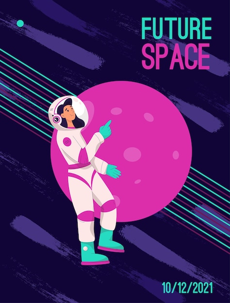 Poster of future space concept