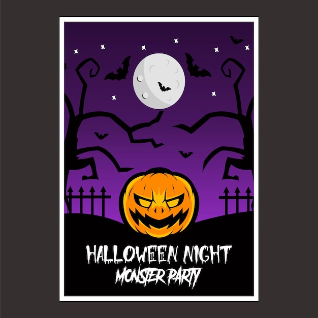 Poster halloween night