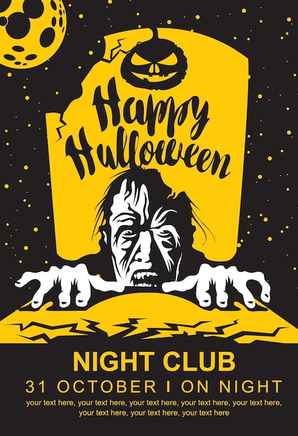 poster for halloween party