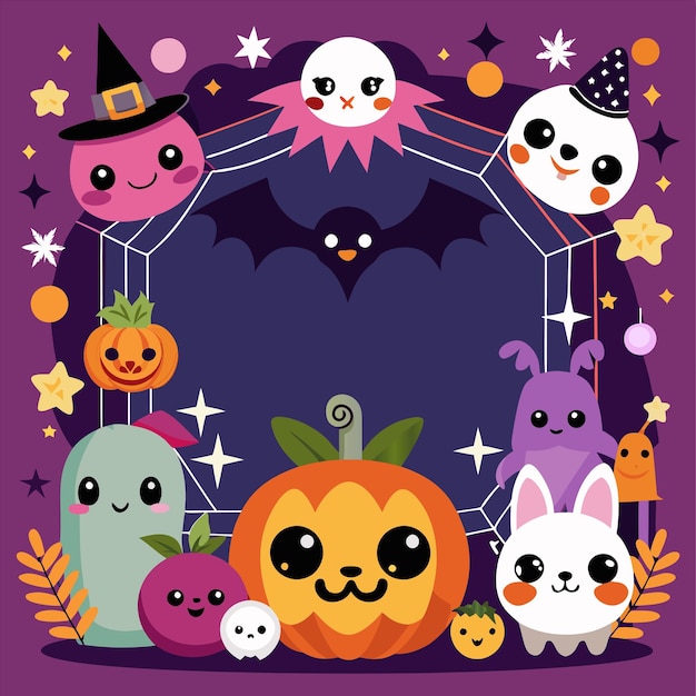 a poster for halloween with a pumpkin cat pumpkin and pumpkins