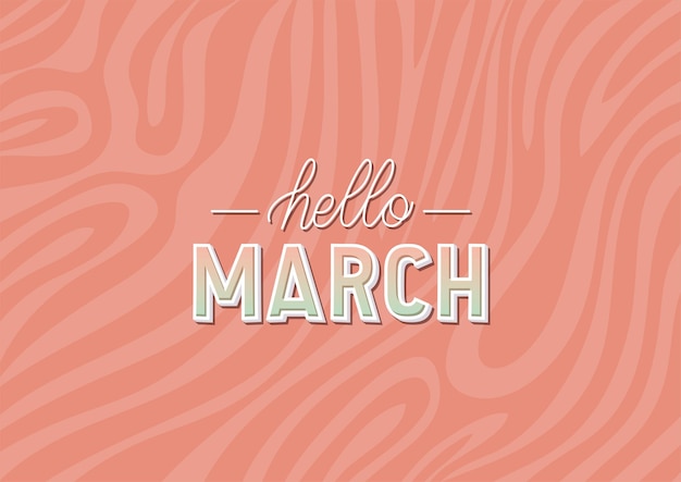 Poster of hello march