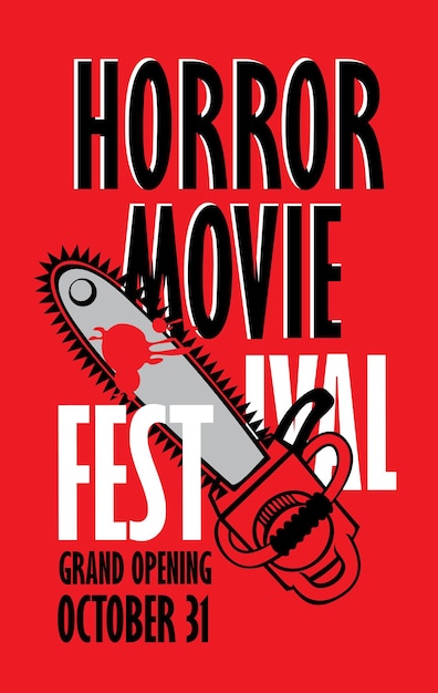 Poster per il festival del cinema horror