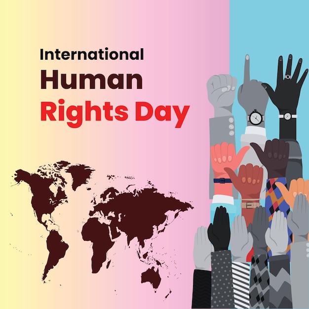 a poster for human rights day