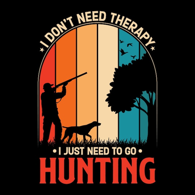 a poster for a hunter with a silhouette of a hunting dog