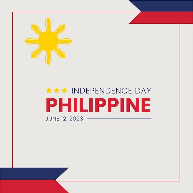 A poster for the independence day of philippines.