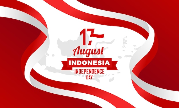 Vector a poster for indonesia independence day