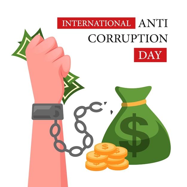 A poster for international anti corruption day