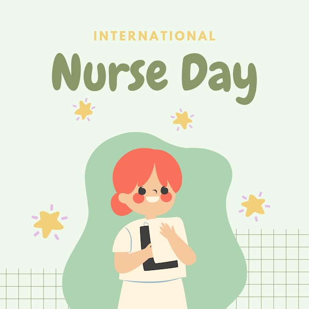 Плакат к международному дню медицинской сестры.