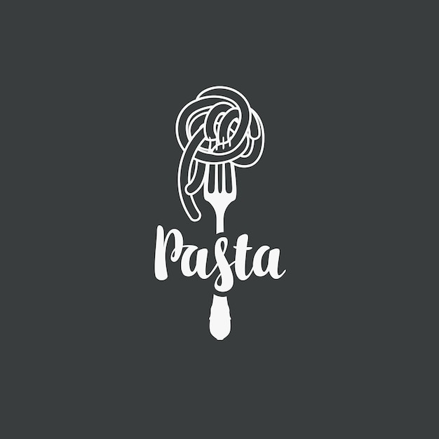 poster for italian restaurant with pasta