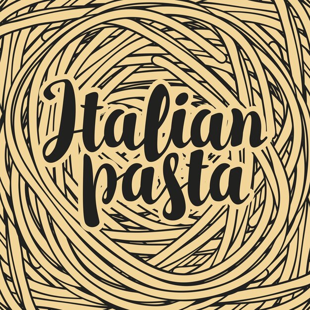 Vector poster for italian restaurant