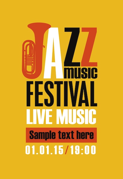 Poster for jazz festival