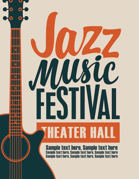 Poster for jazz music festival