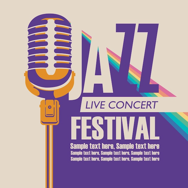 Poster for jazz music festival