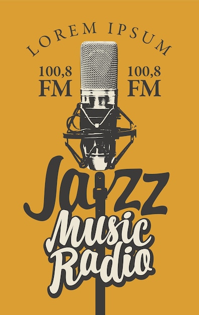 poster for jazz music radio