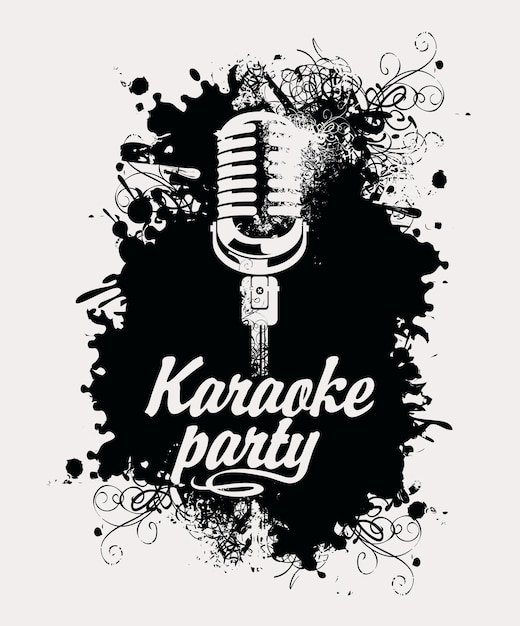 poster for karaoke party