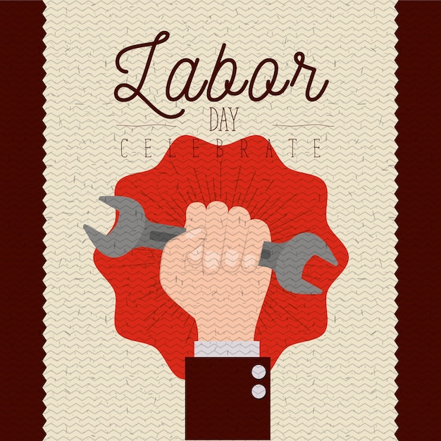 Vector poster of labor day