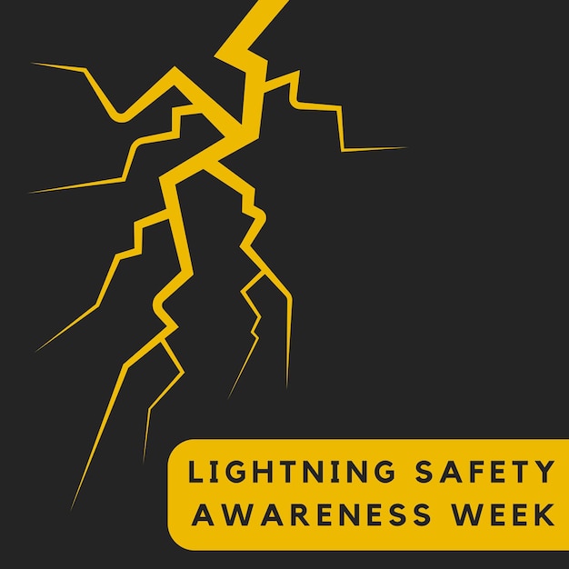 a poster for Lightning Safety Awareness Week