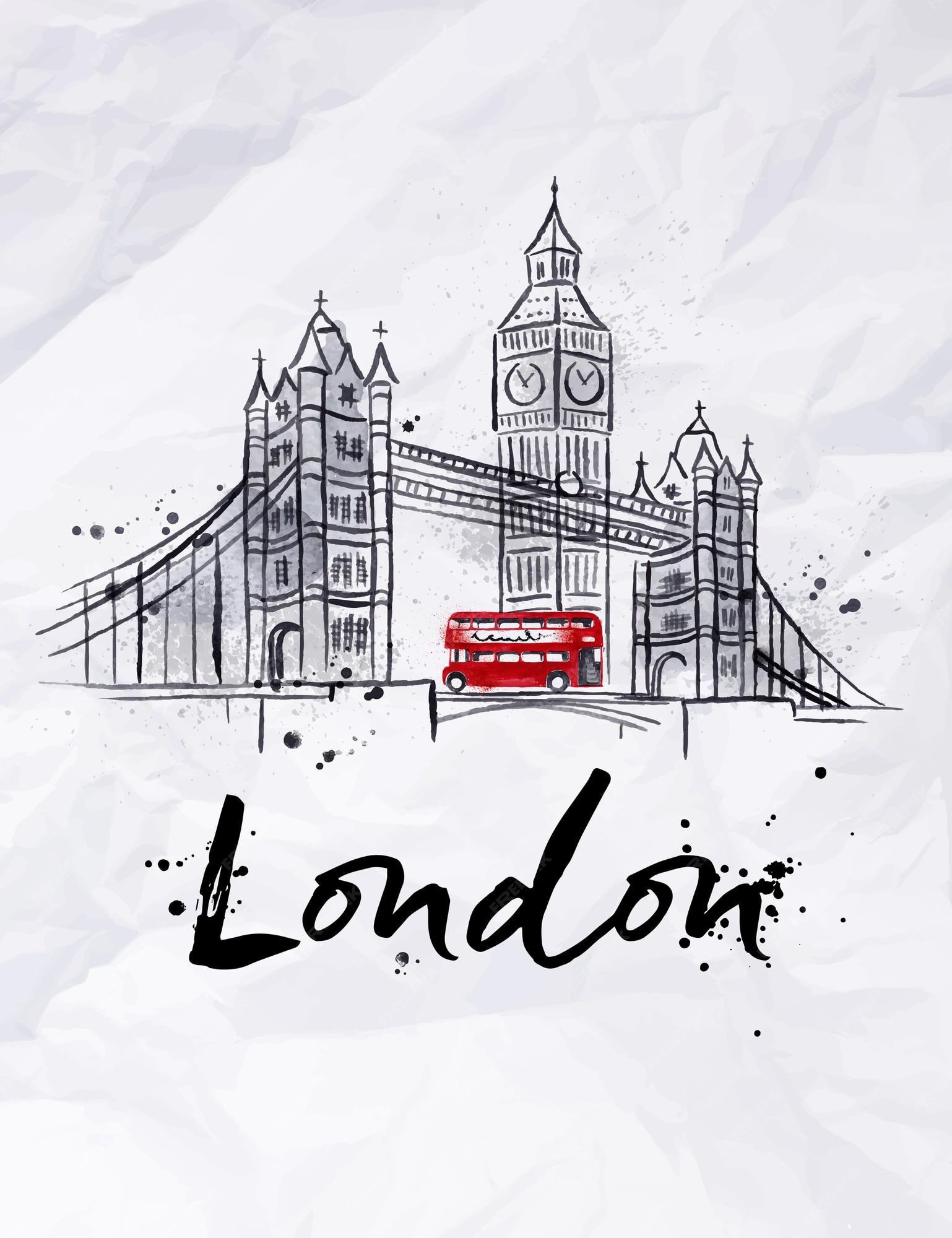 Mogelijk formule Soepel Poster londen | Premium Vector