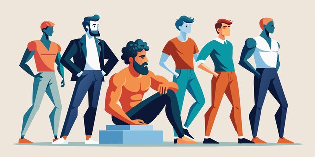 수염과 수염을 가진 남자의 포스터