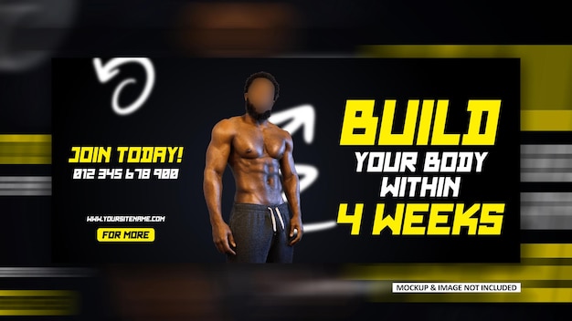 a poster for a man with a shirt that says build your back