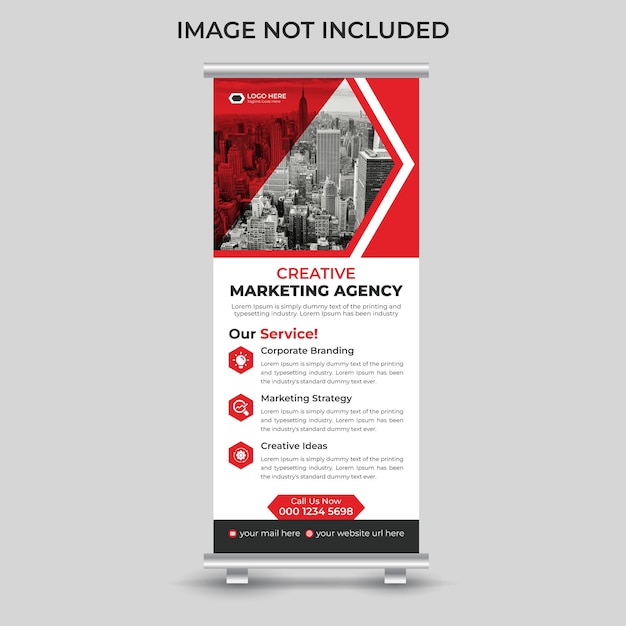 A poster for a marketing agency that says'creative marketing agency '