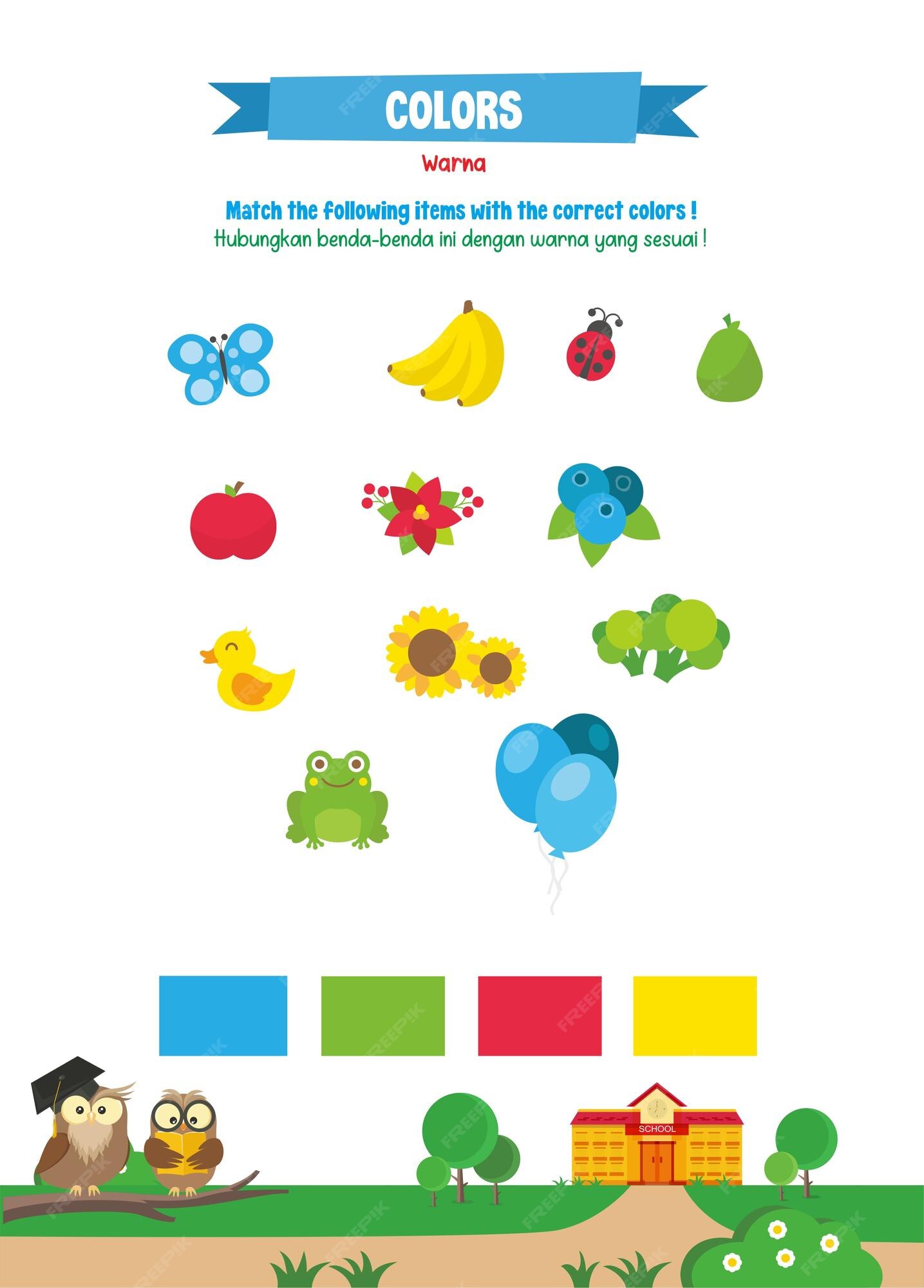 Premium Vector | A poster for the match the following items with the