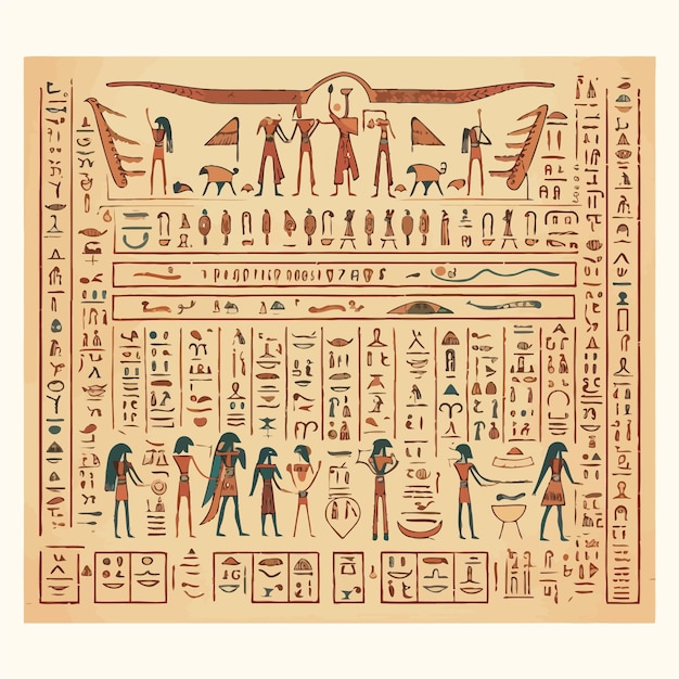 Vector poster_met_oude_egyptische_parchment