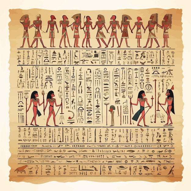 Vector poster_met_oude_egyptische_parchment