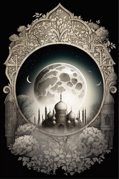 A poster for the moon and the moon