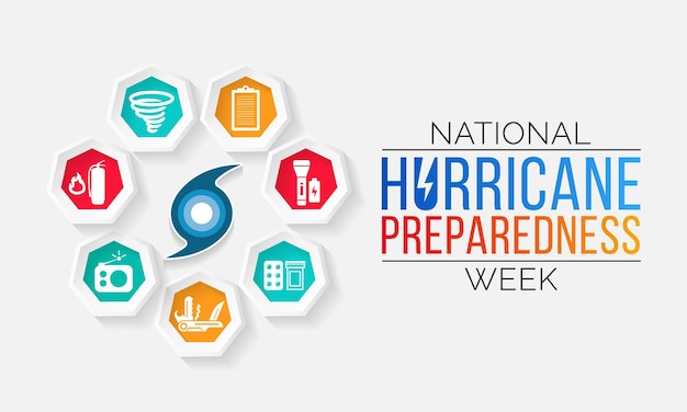 A poster for national hurricane preparedness week