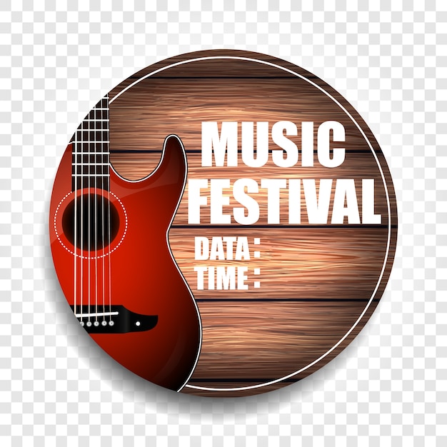 Poster of sticker voor een muziekfestival