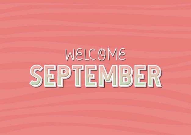 Плакат приветствия сентября