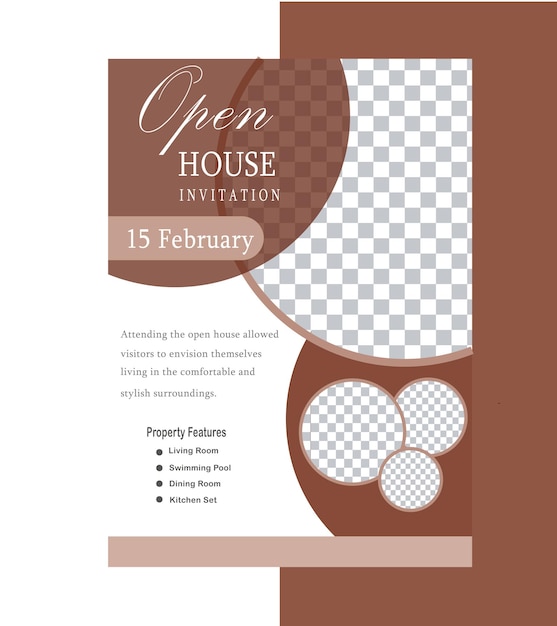 a poster for open house shows an open house