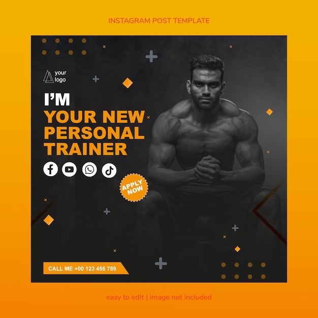 POSTER FOR A PERSONAL TRAINER
