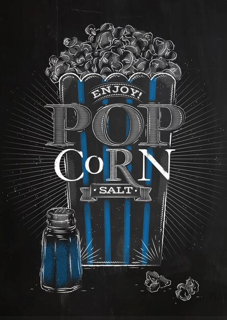 Poster popcorn sale nero