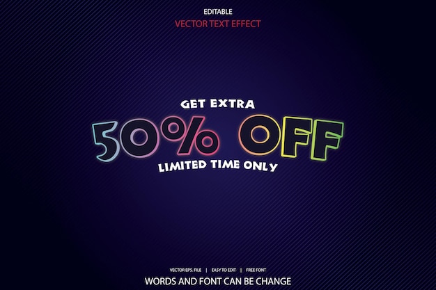A poster for a promotion that says " get extra off " on it.