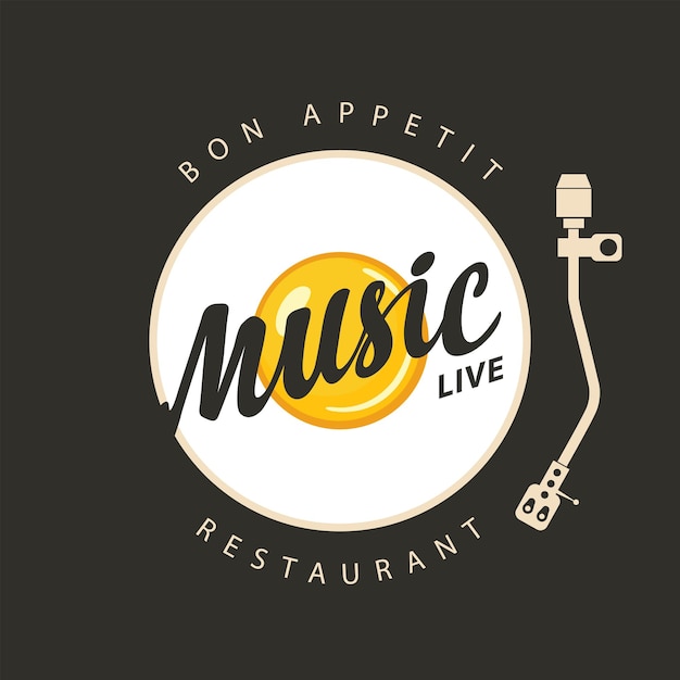 Poster for restaurant with live music