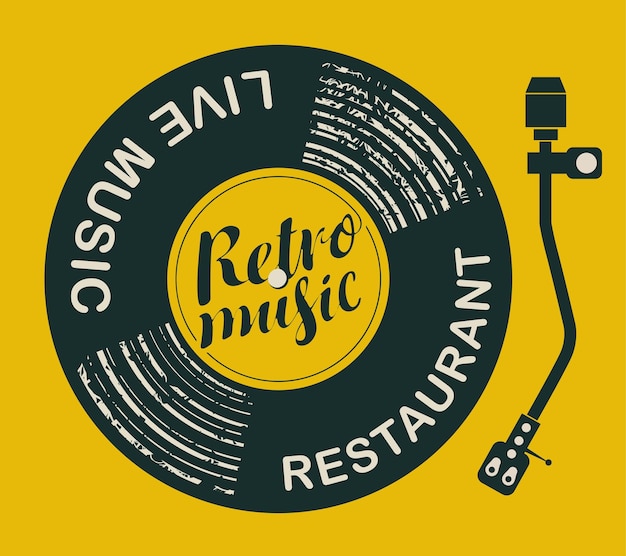 Poster per ristorante con musica dal vivo