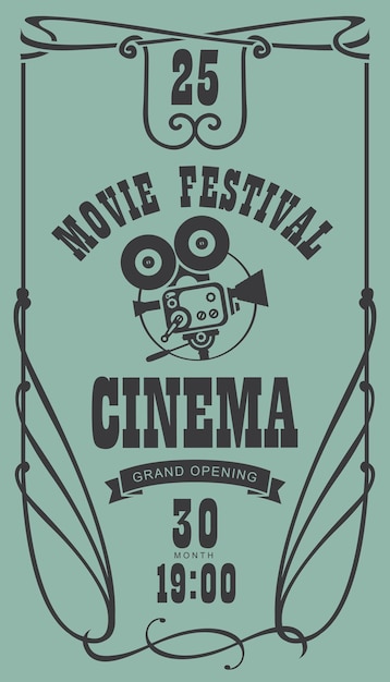 poster for retro movie festival