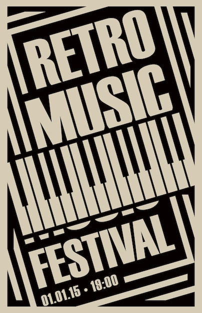レトロ音楽祭のポスター