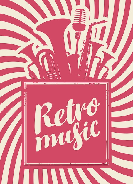 poster for retro music party