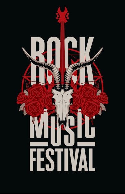 Poster for rock festival