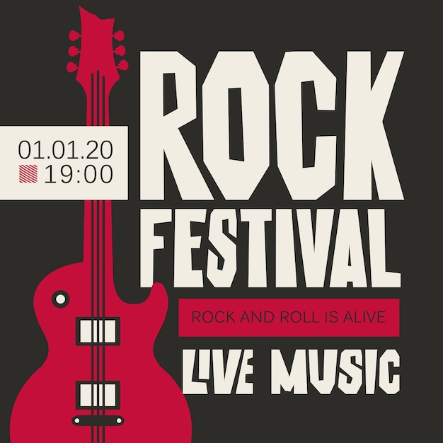 poster for rock music festival