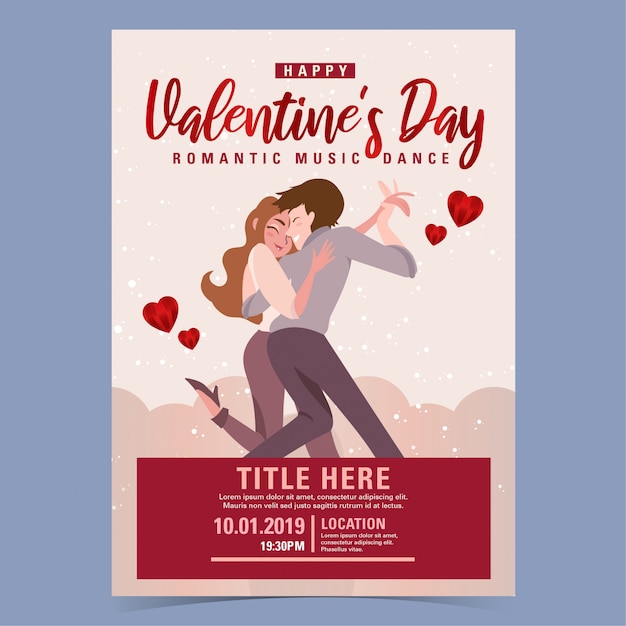 Poster romantic music dance