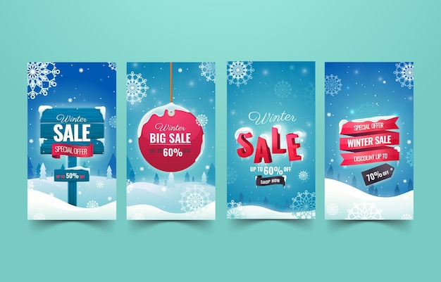 a poster for sale with a christmas tree and snowflakes