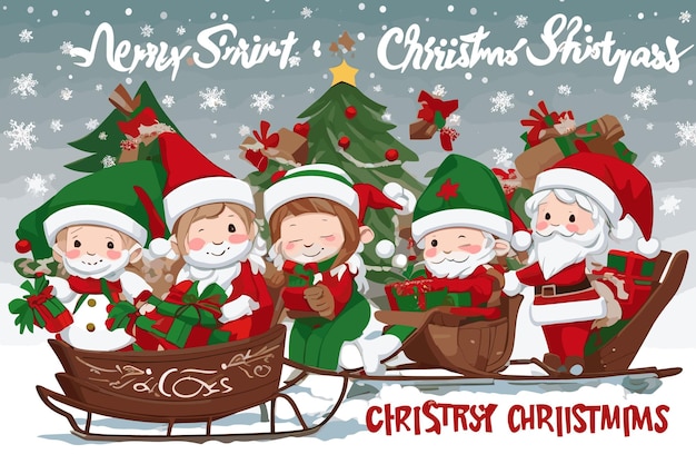 산타클로스가 그려진 산타클로스 포스터